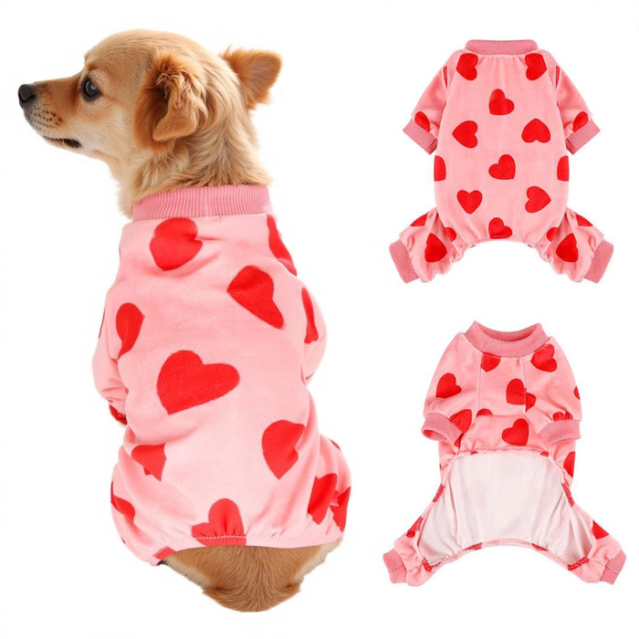Comfy Velvet Jumpsuit for Small Dogs & Cats
