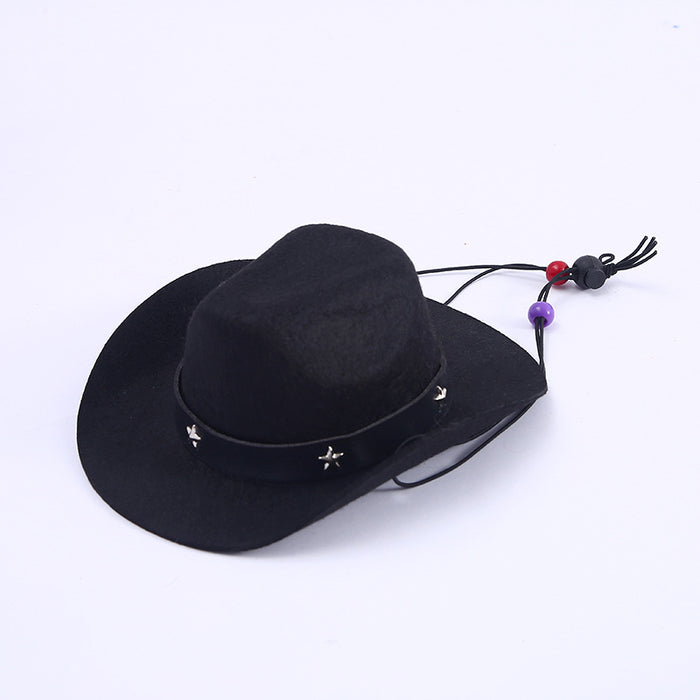 Stylish Cowboy Hat for Pets - Western Star Look