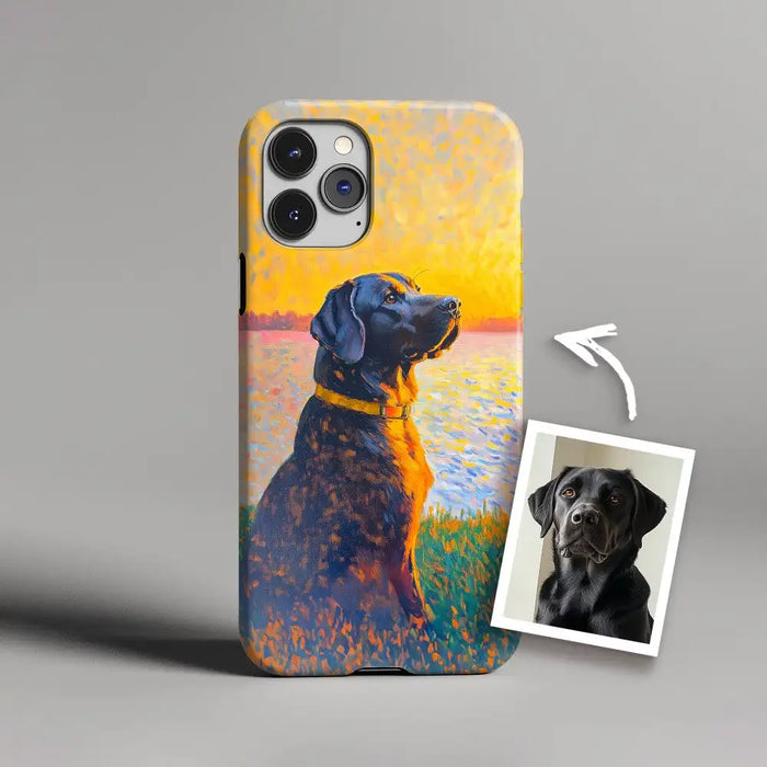 Custom Pet Portrait Phone Case - Waterproof & Stylish