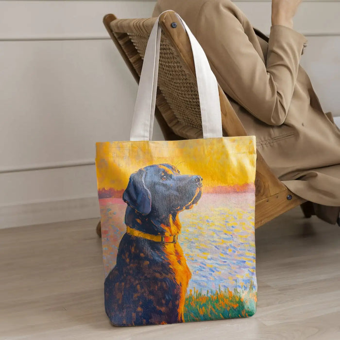 Custom Pet Portrait Tote Bag