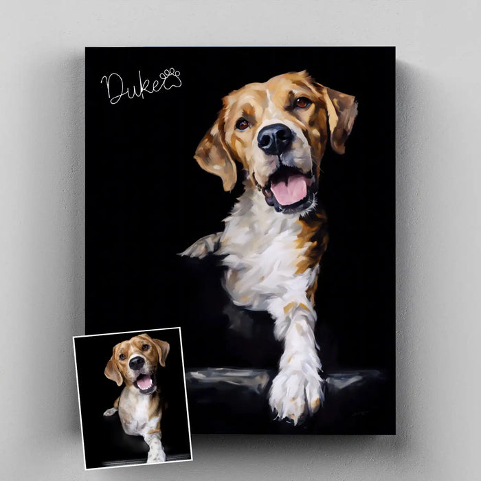 Custom 3D Pet Portrait Wall Art