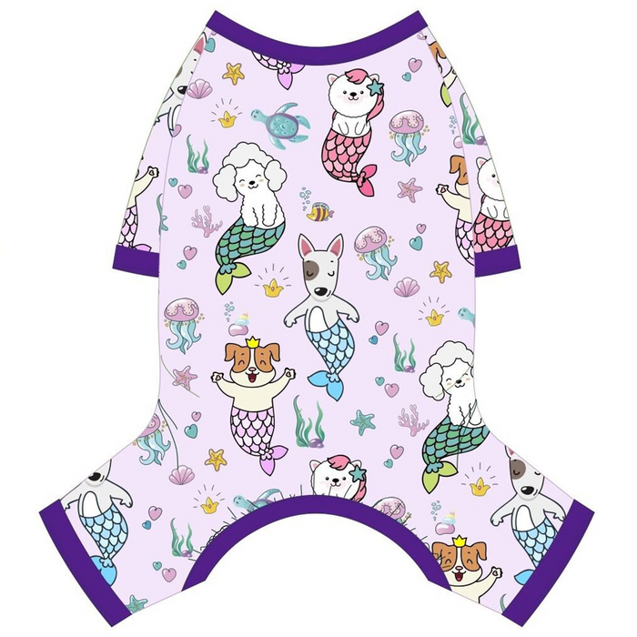 Mermaid Dog Pajamas for Small Dogs