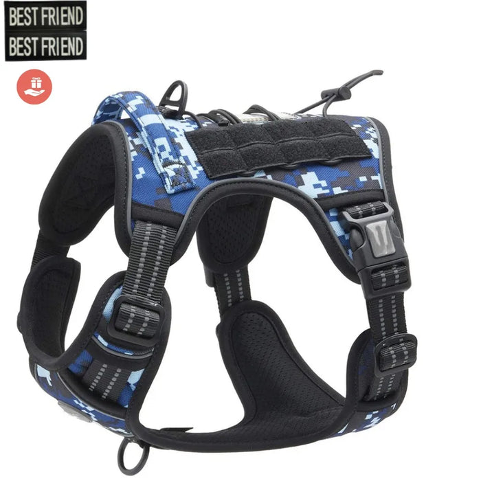 Adjustable Tactical Dog Harness for All Breeds