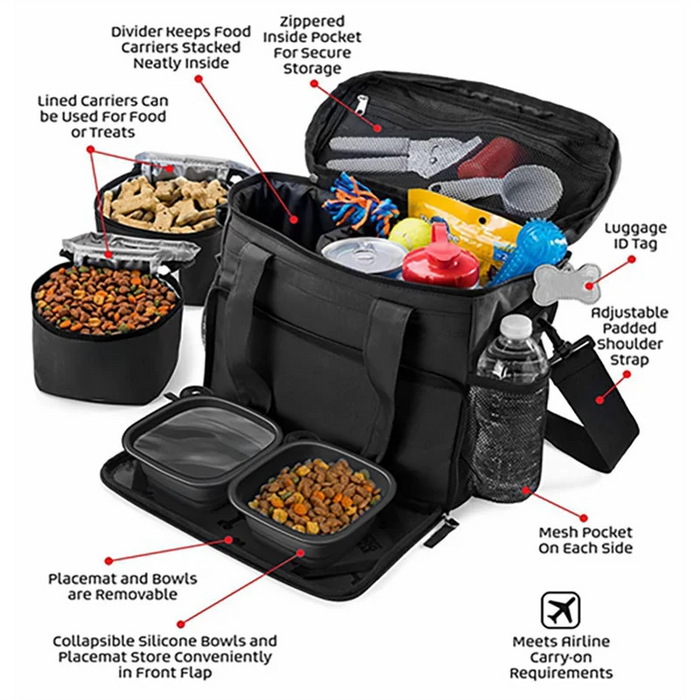 Multi-Functional Pet Travel Organizer Bag