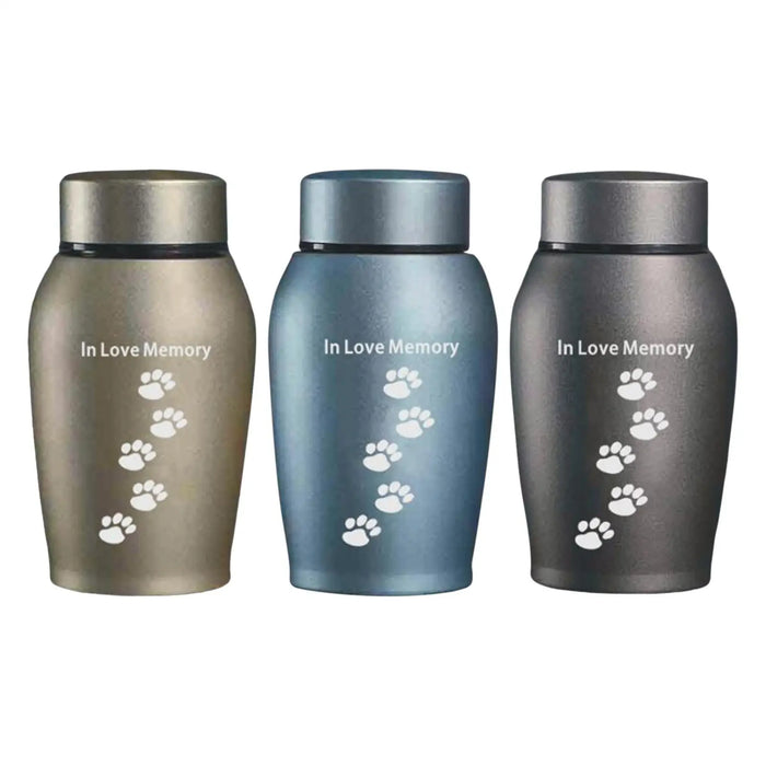 Stainless Steel Pet Cremation Urn Keepsake