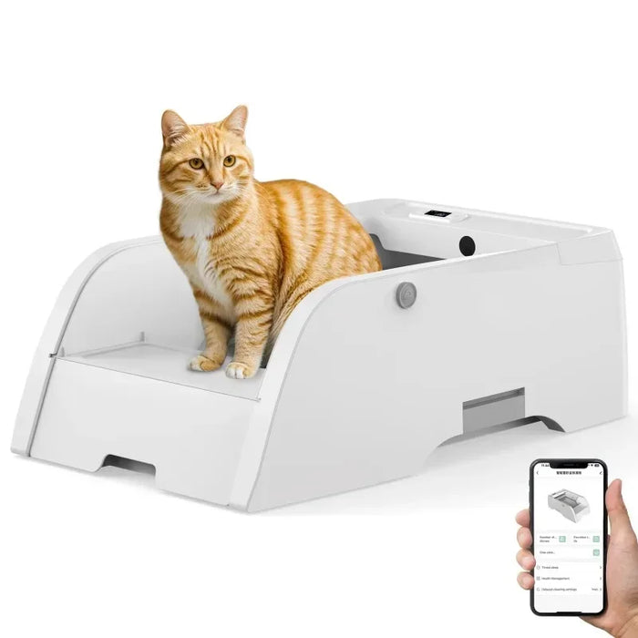 Smart Self-Cleaning Cat Litter Box with App Control