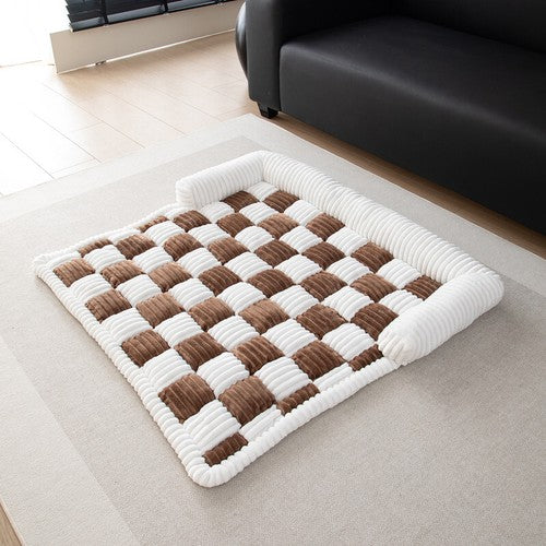 Calming Pet Bed - Soft Plush for Dogs & Cats